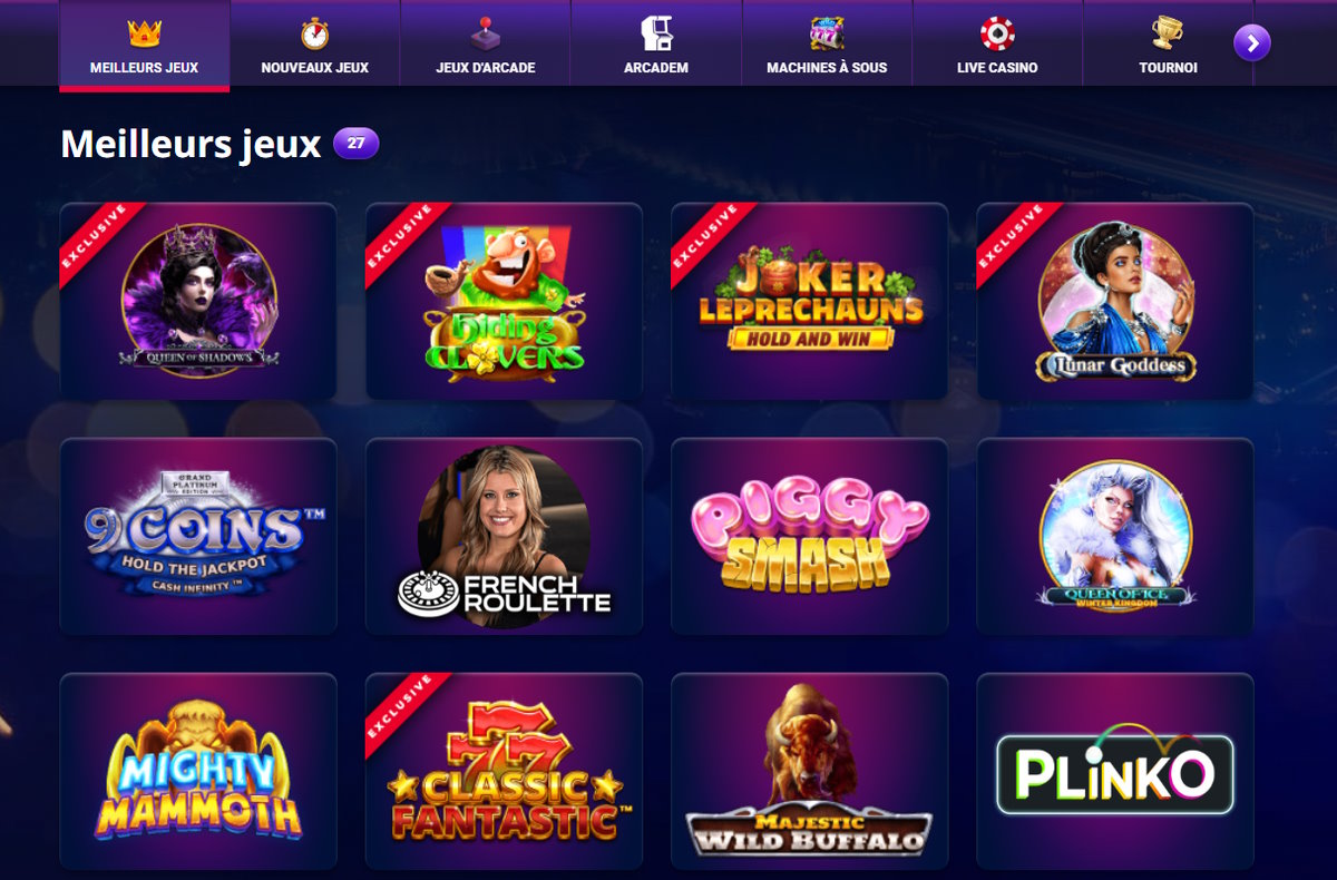 Vegasplus jeux